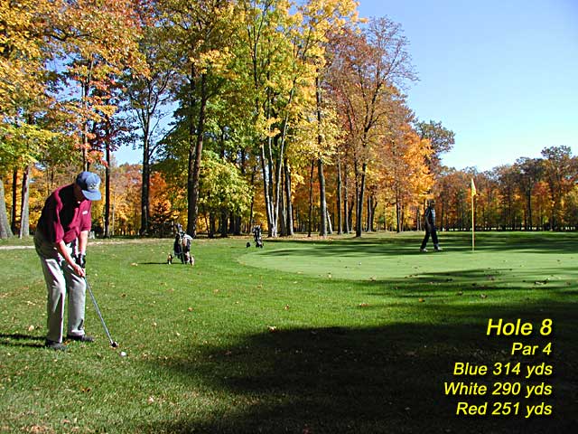 Hole 8 at MAPLE RIDGE GOLF COURSE - Click for next photo